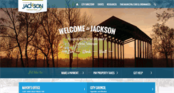 Desktop Screenshot of cityofjackson.net