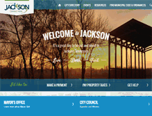 Tablet Screenshot of cityofjackson.net